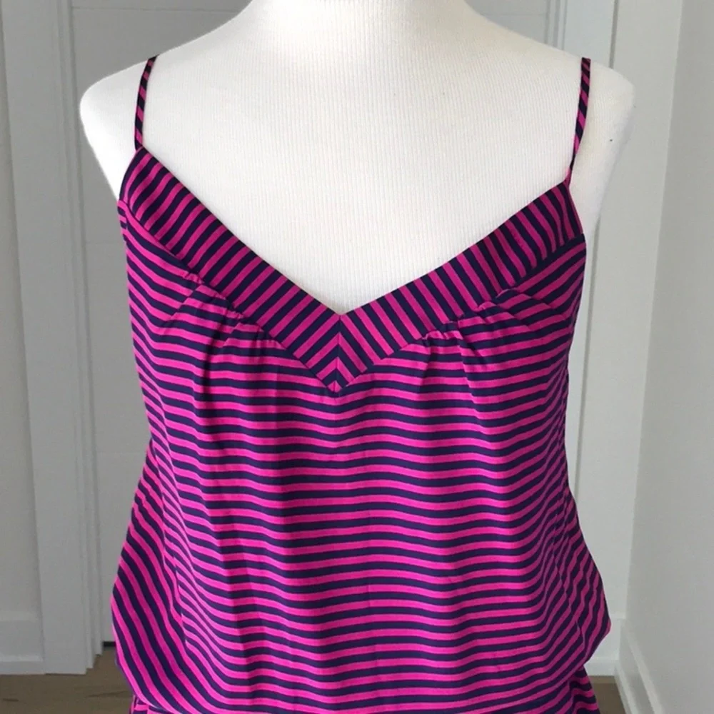C. wonder silk stripe dress
